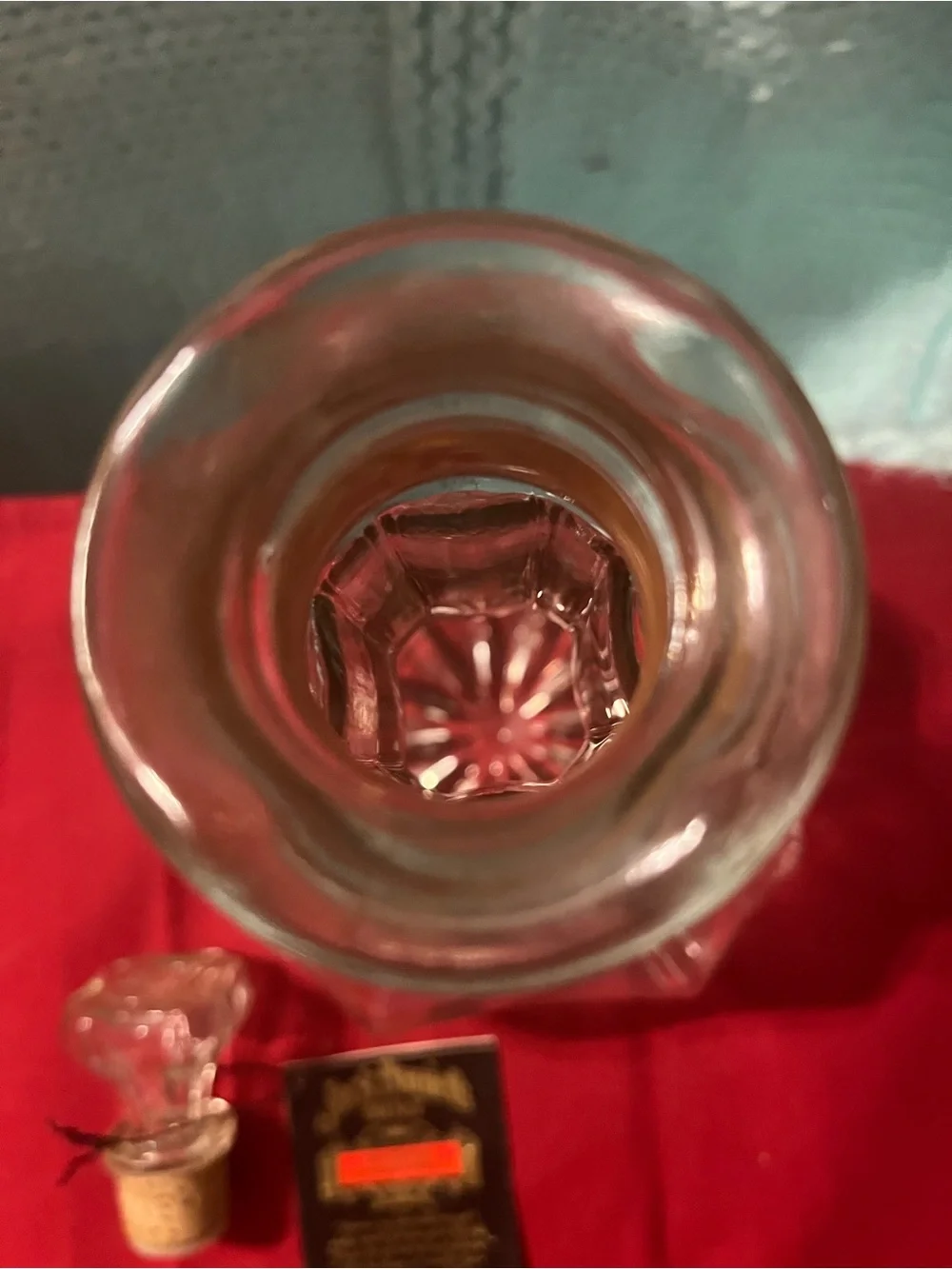 Jack Daniels Clear Glass Decanter